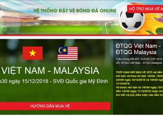 hệ thống đặt vé bóng đá online